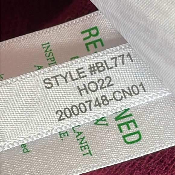 J.Crew Ruffle Rhinestone Burgundy Sweater - Picture 7 of 7